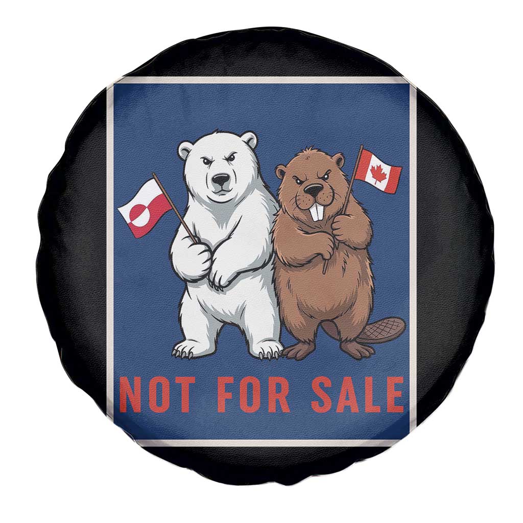 Funny Polar Bear And Beaver Political Protest Spare Tire Cover Not For Sale TS12 Print Your Wear