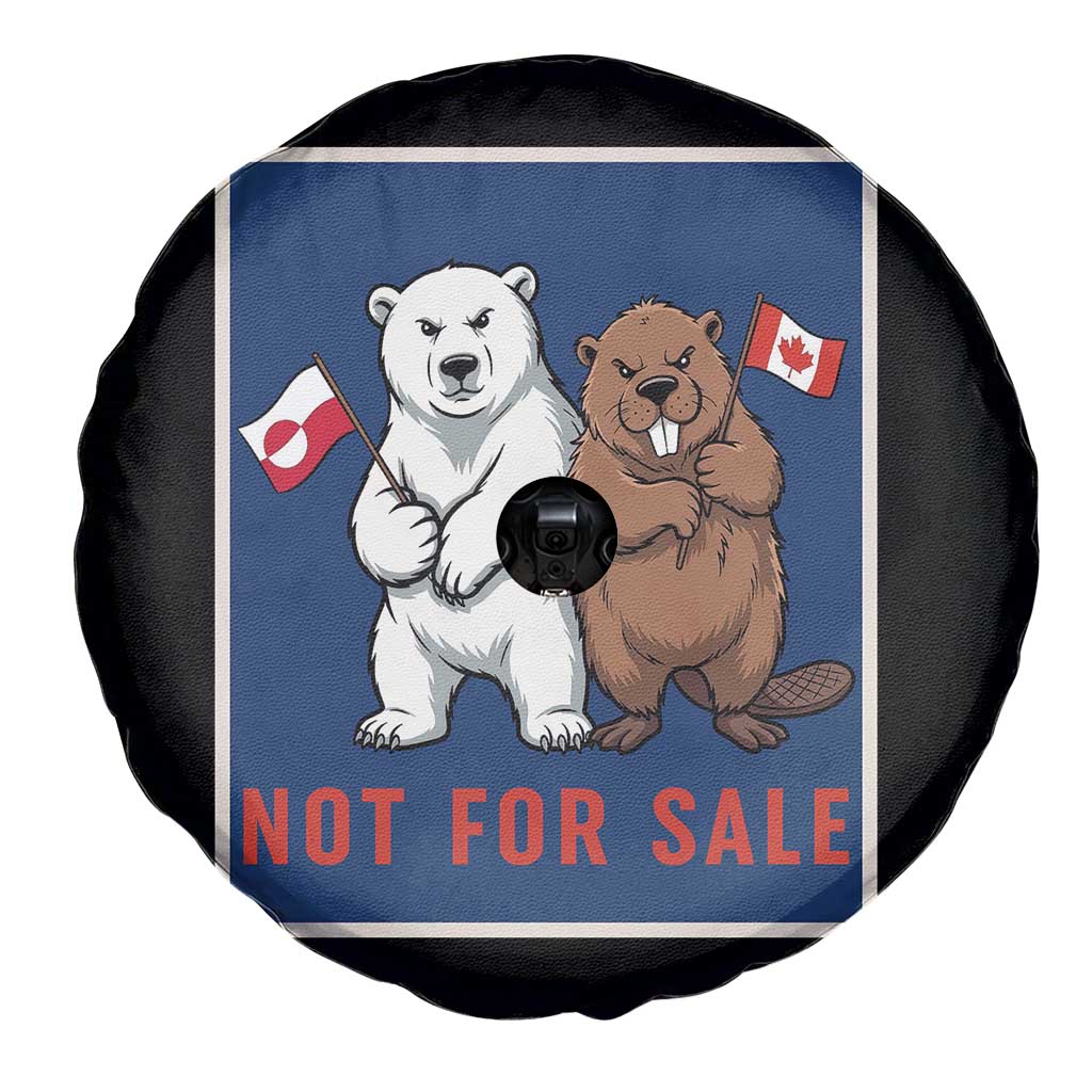 Funny Polar Bear And Beaver Political Protest Spare Tire Cover Not For Sale TS12 Print Your Wear