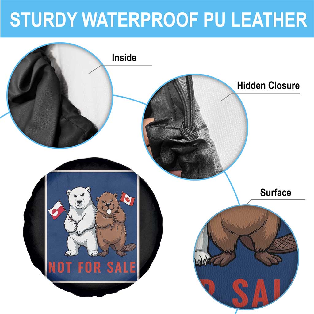 Funny Polar Bear And Beaver Political Protest Spare Tire Cover Not For Sale TS12 Print Your Wear