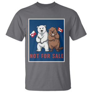 Funny Polar Bear And Beaver Political Protest T Shirt Not For Sale TS12 Charcoal Print Your Wear