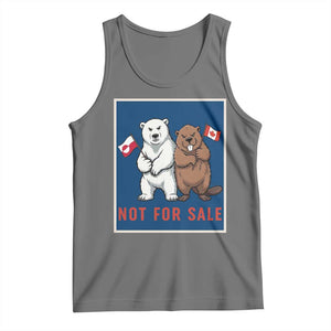 Funny Polar Bear And Beaver Political Protest Tank Top Not For Sale TS12 Black Heather Print Your Wear