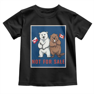 Funny Polar Bear And Beaver Political Protest Toddler T Shirt Not For Sale TS12 Black Print Your Wear