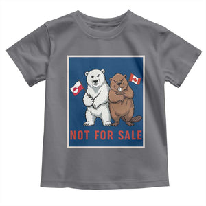 Funny Polar Bear And Beaver Political Protest Toddler T Shirt Not For Sale TS12 Charcoal Print Your Wear