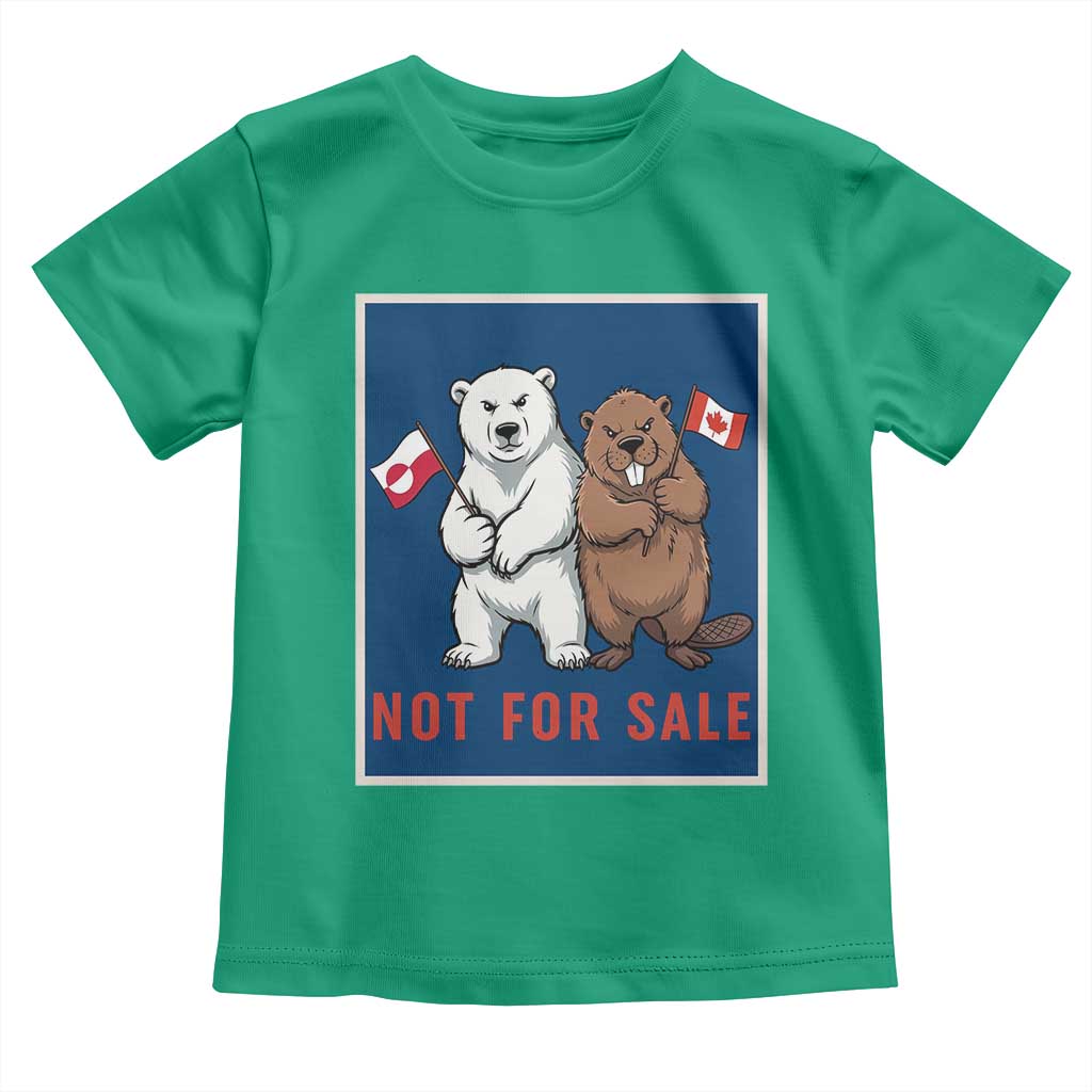 Funny Polar Bear And Beaver Political Protest Toddler T Shirt Not For Sale TS12 Irish Green Print Your Wear