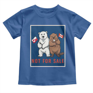 Funny Polar Bear And Beaver Political Protest Toddler T Shirt Not For Sale TS12 Royal Blue Print Your Wear