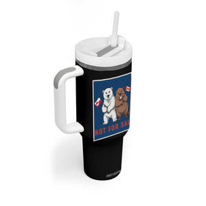 Funny Polar Bear And Beaver Political Protest Tumbler With Handle Not For Sale TS12 Print Your Wear
