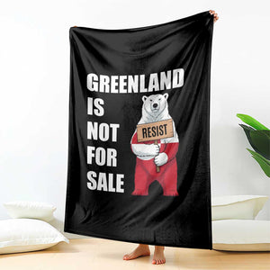 Greenland Not For Sale Throw Blanket Anti Authoritarian Political Gag Gift TS12 Print Your Wear