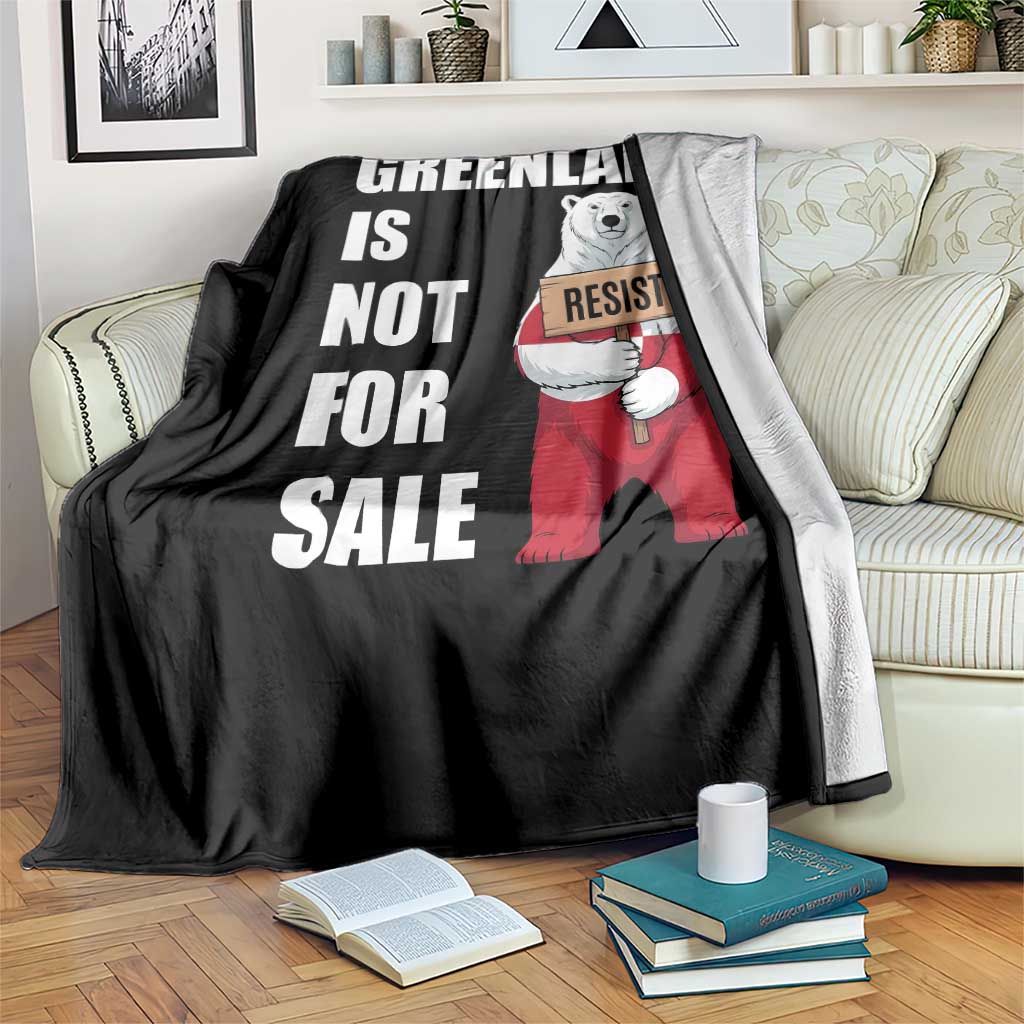 Greenland Not For Sale Throw Blanket Anti Authoritarian Political Gag Gift TS12 Print Your Wear