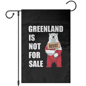 Greenland Not For Sale Garden Flag Anti Authoritarian Political Gag Gift TS12 Black Print Your Wear