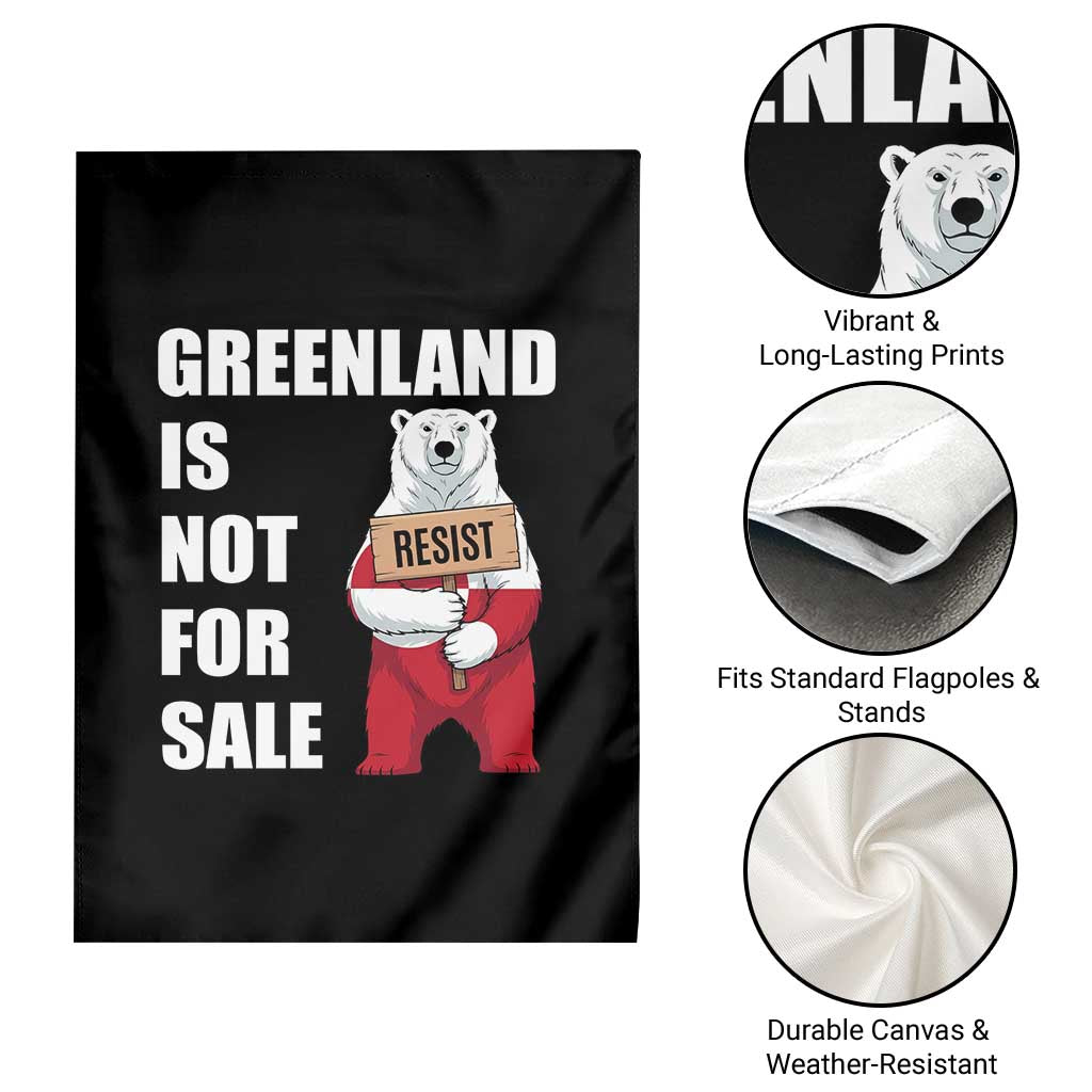 Greenland Not For Sale Garden Flag Anti Authoritarian Political Gag Gift TS12 Print Your Wear