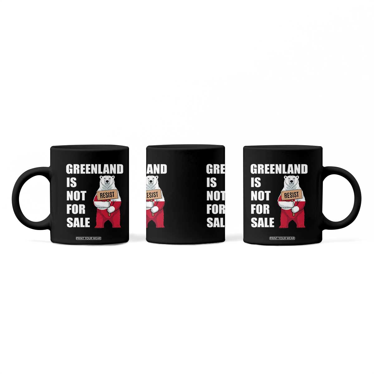 Greenland Not For Sale Coffee Mug Anti Authoritarian Political Gag Gift TS12 Print Your Wear