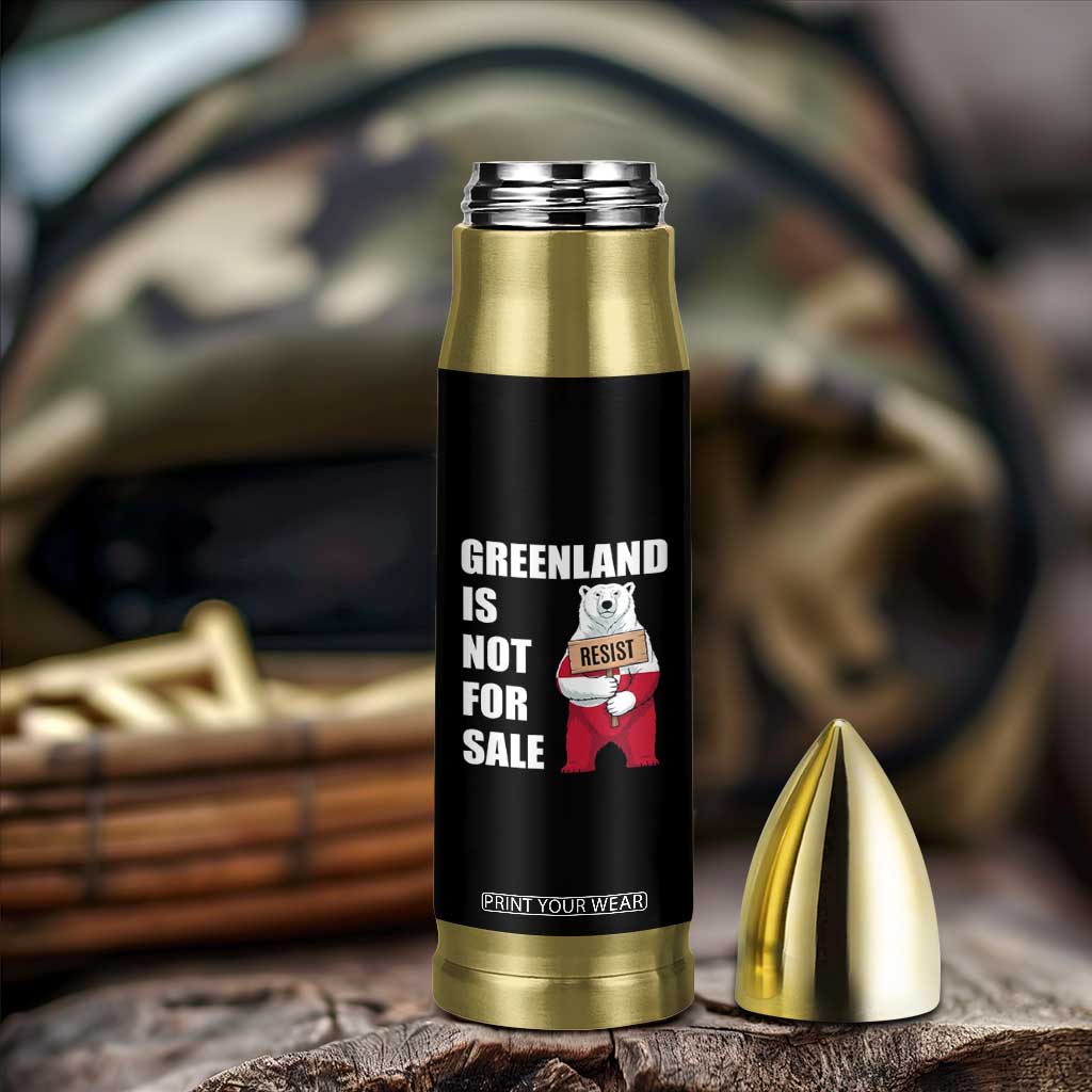 Greenland Not For Sale Bullet Tumbler Anti Authoritarian Political Gag Gift TS12 Print Your Wear