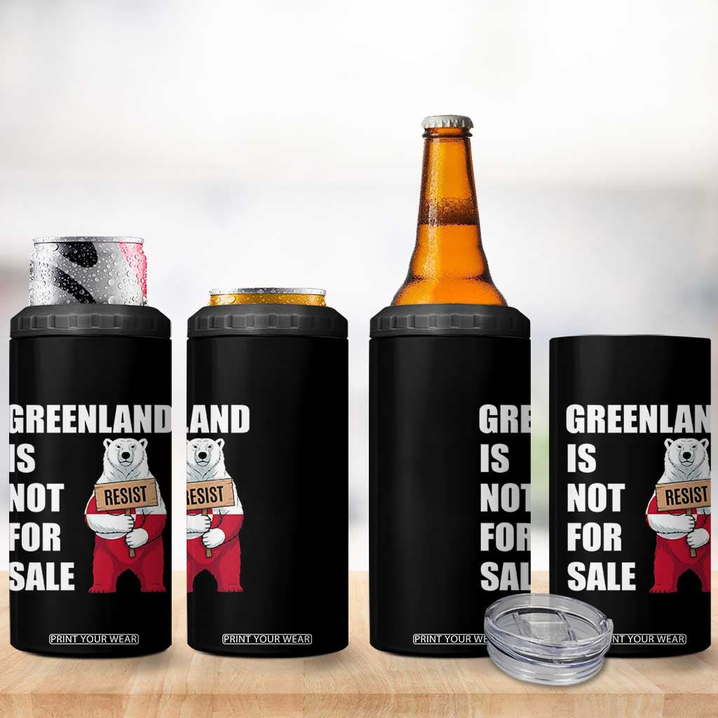 Greenland Not For Sale 4 in 1 Can Cooler Tumbler Anti Authoritarian Political Gag Gift TS12 Print Your Wear