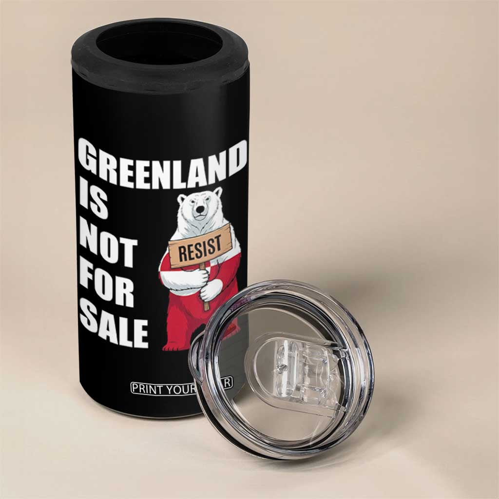 Greenland Not For Sale 4 in 1 Can Cooler Tumbler Anti Authoritarian Political Gag Gift TS12 Print Your Wear