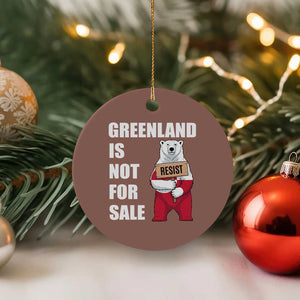 Greenland Not For Sale Ceramic Ornament Anti Authoritarian Political Gag Gift TS12 1pc Mocha Print Your Wear