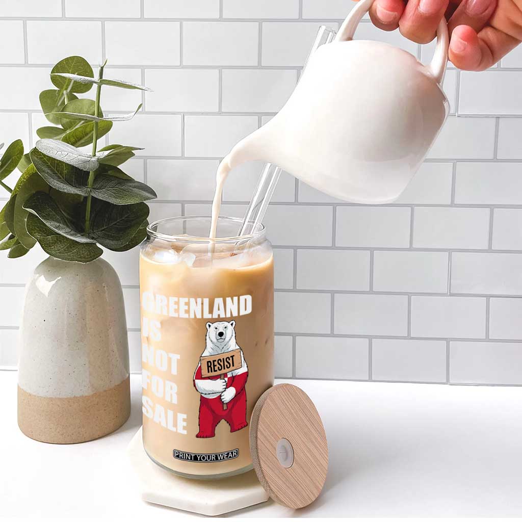 Greenland Not For Sale Glass Can Anti Authoritarian Political Gag Gift TS12 Print Your Wear