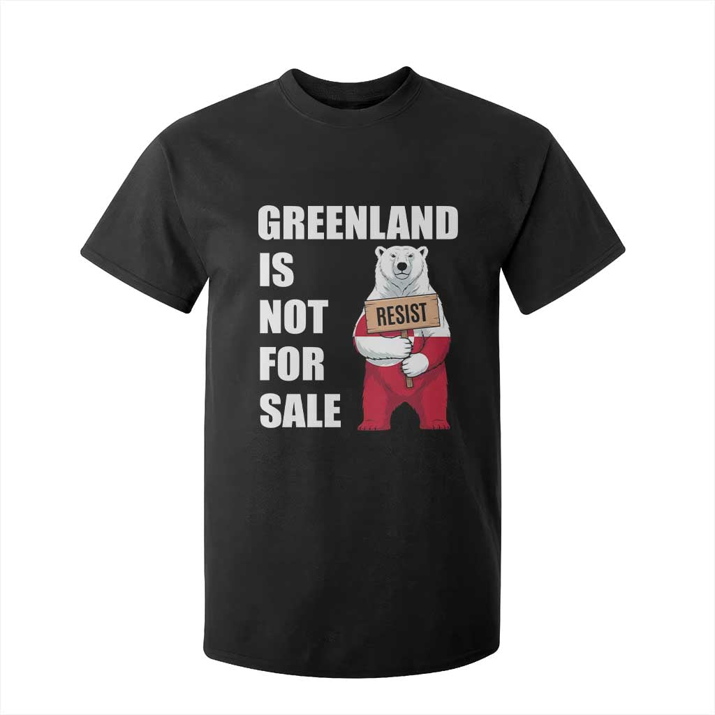 Greenland Not For Sale T Shirt For Kid Anti Authoritarian Political Gag Gift TS12 Black Print Your Wear