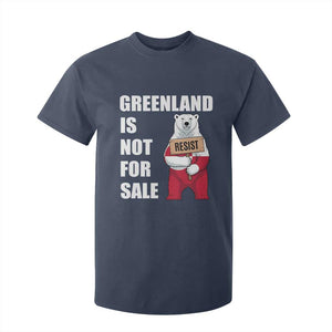 Greenland Not For Sale T Shirt For Kid Anti Authoritarian Political Gag Gift TS12 Navy Print Your Wear