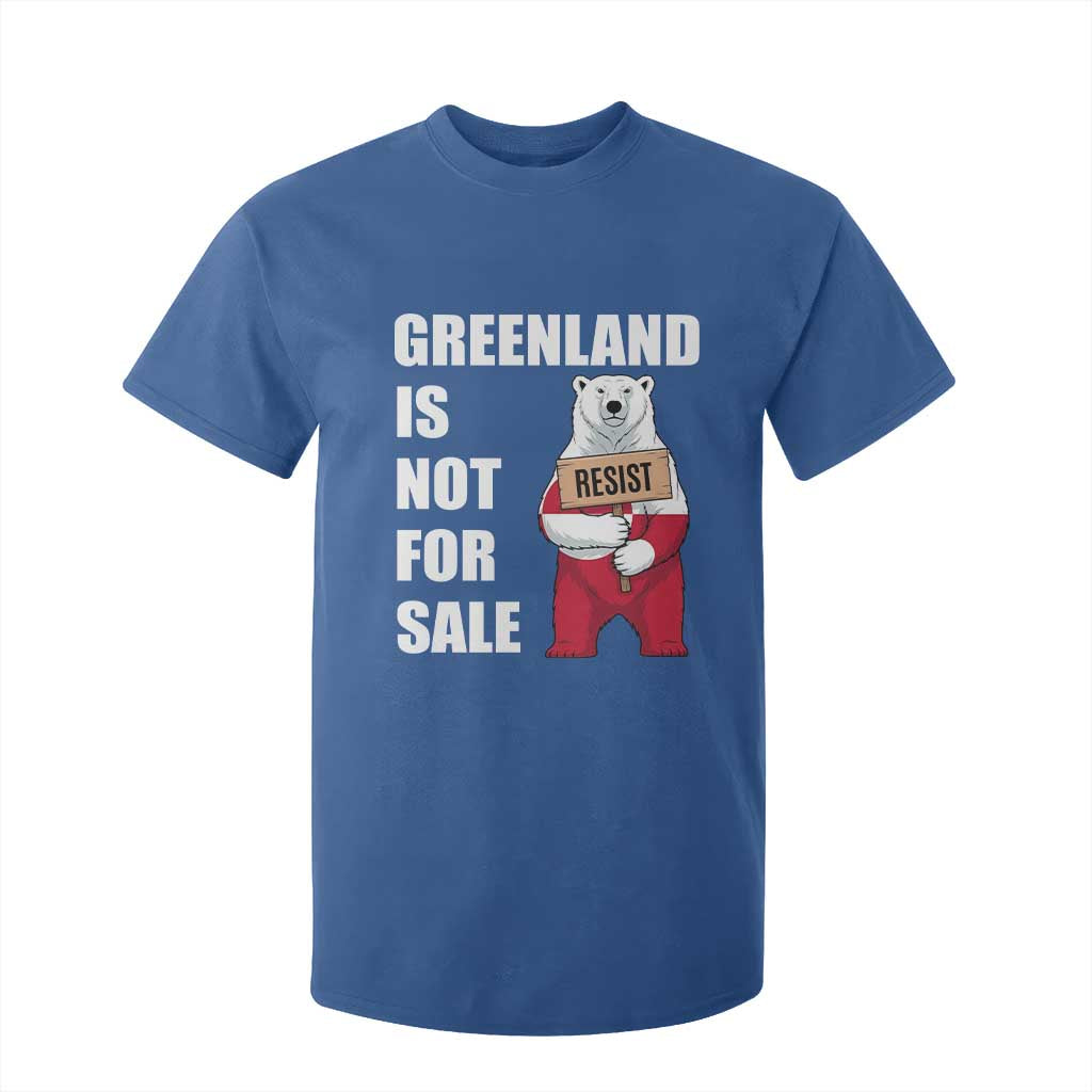 Greenland Not For Sale T Shirt For Kid Anti Authoritarian Political Gag Gift TS12 Royal Blue Print Your Wear