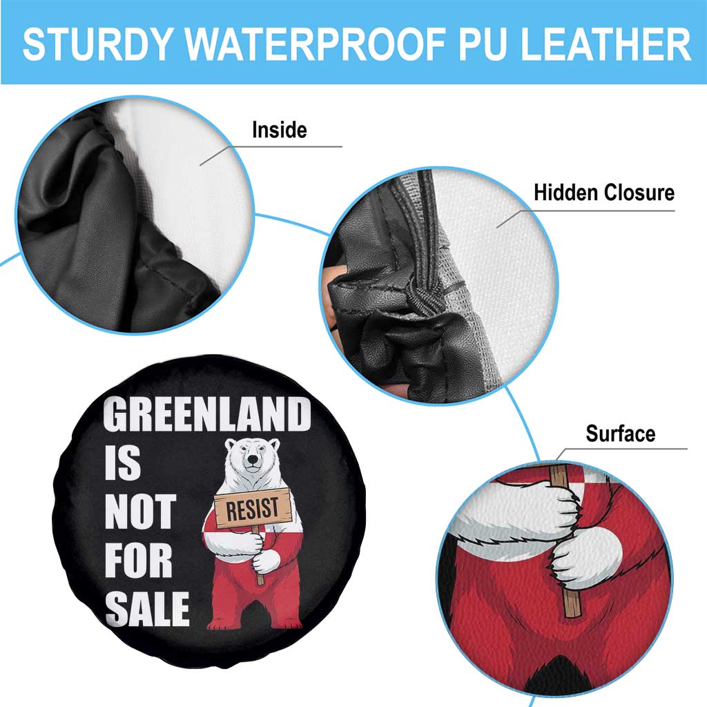 Greenland Not For Sale Spare Tire Cover Anti Authoritarian Political Gag Gift TS12 Print Your Wear