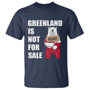 Greenland Not For Sale T Shirt Anti Authoritarian Political Gag Gift TS12 Navy Print Your Wear