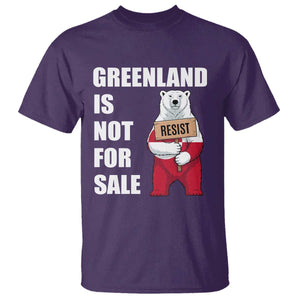 Greenland Not For Sale T Shirt Anti Authoritarian Political Gag Gift TS12 Purple Print Your Wear