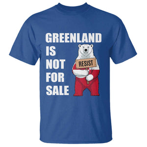 Greenland Not For Sale T Shirt Anti Authoritarian Political Gag Gift TS12 Royal Blue Print Your Wear