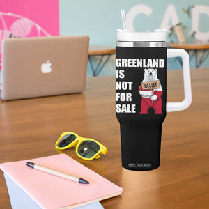 Greenland Not For Sale Tumbler With Handle Anti Authoritarian Political Gag Gift TS12 Print Your Wear