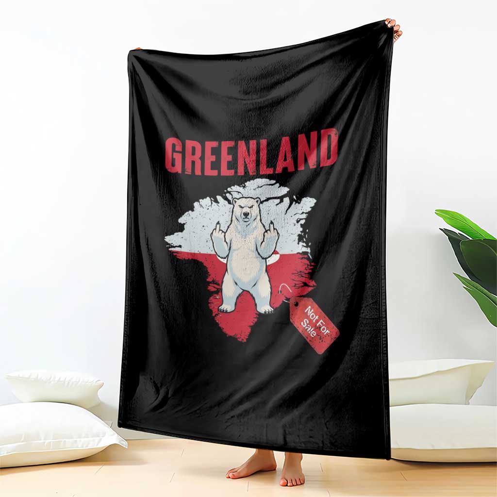 Greenland Is Not For Sale Throw Blanket Support Greenlander Gift TS12 Print Your Wear