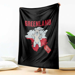 Greenland Is Not For Sale Throw Blanket Support Greenlander Gift TS12 Print Your Wear