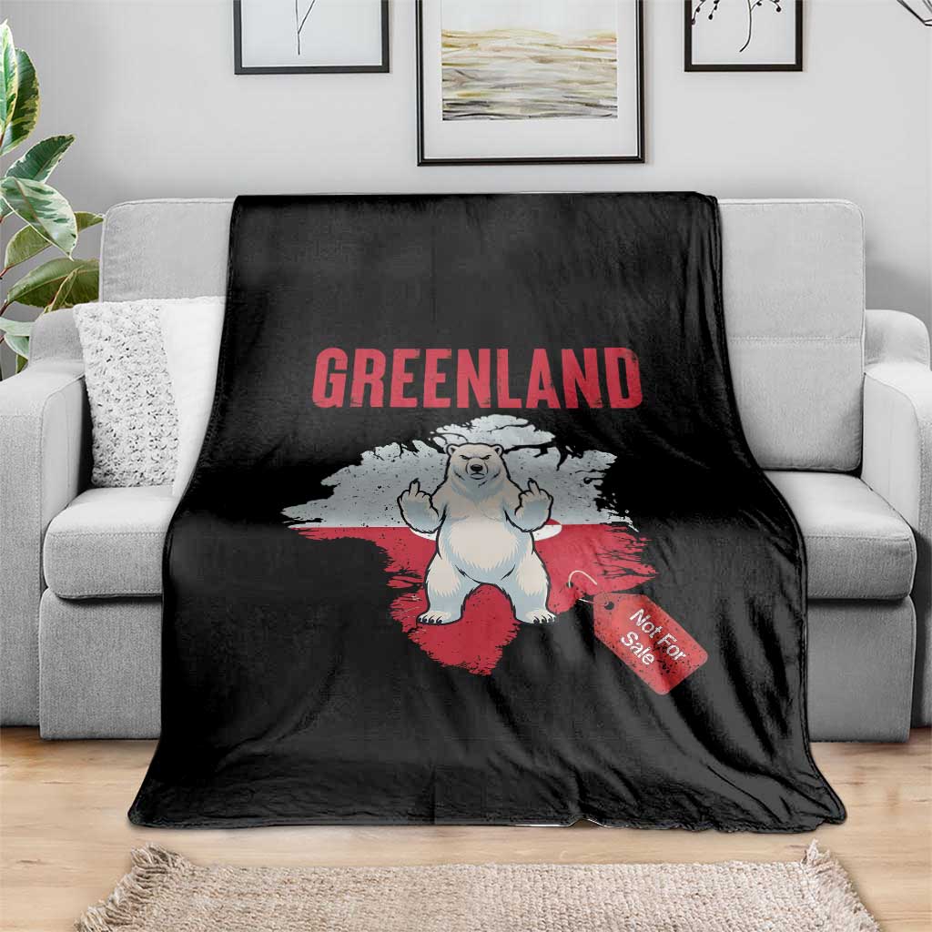 Greenland Is Not For Sale Throw Blanket Support Greenlander Gift TS12 Print Your Wear