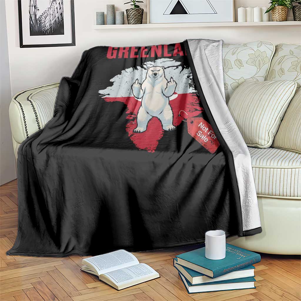 Greenland Is Not For Sale Throw Blanket Support Greenlander Gift TS12 Print Your Wear