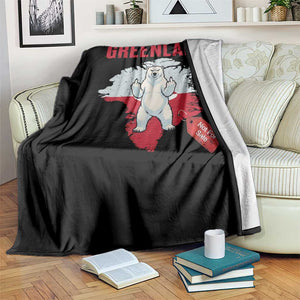 Greenland Is Not For Sale Throw Blanket Support Greenlander Gift TS12 Print Your Wear