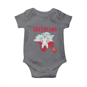 Greenland Is Not For Sale Baby Onesie Support Greenlander Gift TS12 Charcoal Print Your Wear