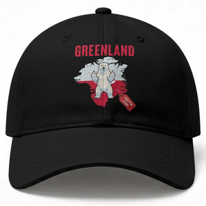 Greenland Is Not For Sale Baseball Cap Support Greenlander Gift TS12 Print Your Wear