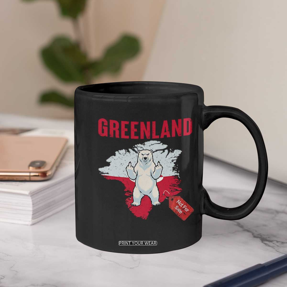 Greenland Is Not For Sale Coffee Mug Support Greenlander Gift TS12 Print Your Wear