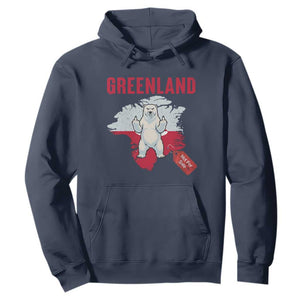 Greenland Is Not For Sale Hoodie Support Greenlander Gift TS12 Navy Print Your Wear
