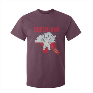 Greenland Is Not For Sale T Shirt For Kid Support Greenlander Gift TS12 Maroon Print Your Wear