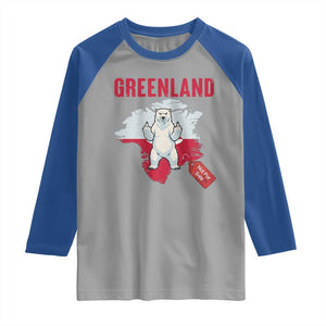 Greenland Is Not For Sale Raglan Shirt Support Greenlander Gift TS12 Sport Gray Royal Print Your Wear