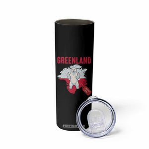 Greenland Is Not For Sale Skinny Tumbler Support Greenlander Gift TS12 Print Your Wear