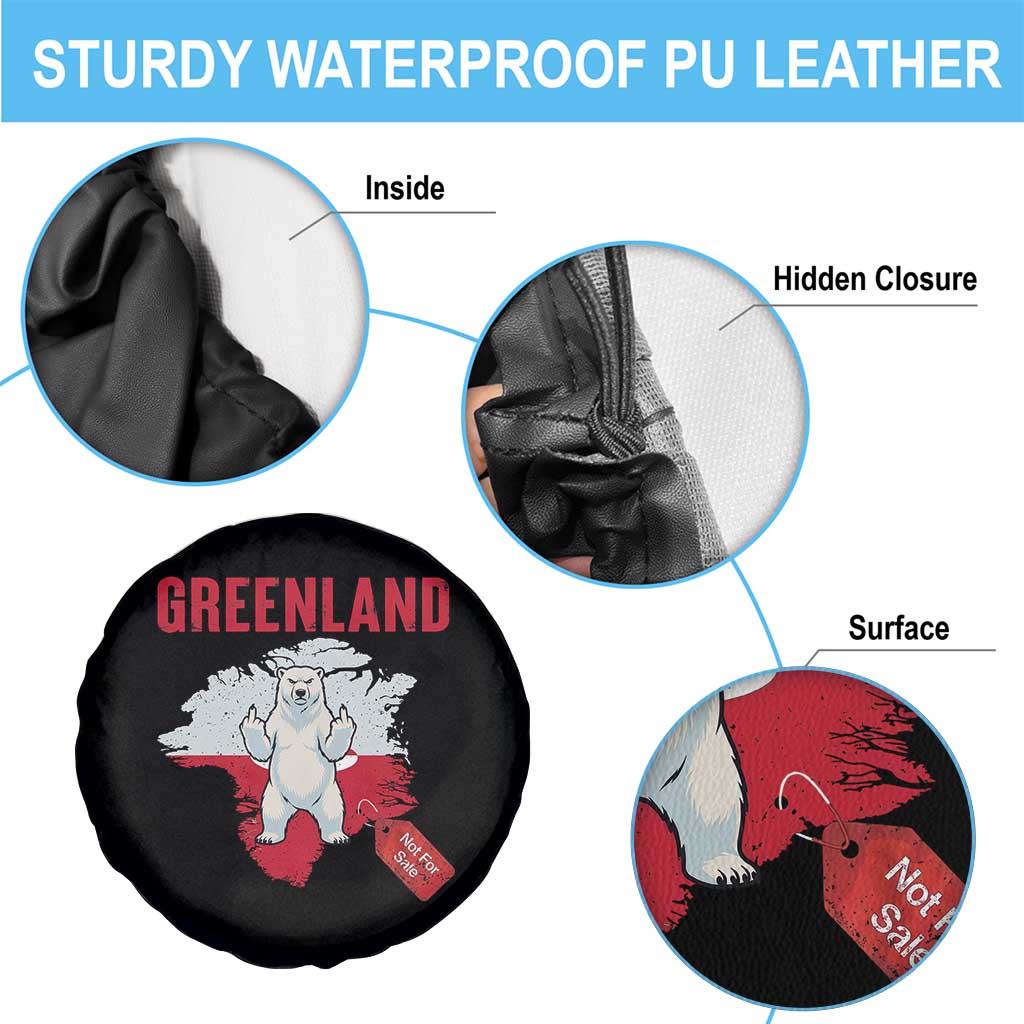 Greenland Is Not For Sale Spare Tire Cover Support Greenlander Gift TS12 Print Your Wear