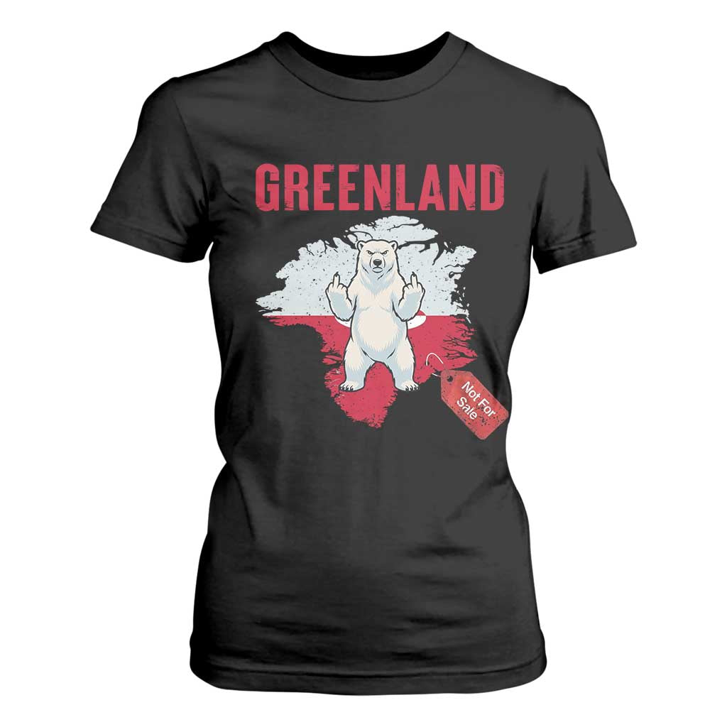 Greenland Is Not For Sale T Shirt For Women Support Greenlander Gift TS12 Black Print Your Wear
