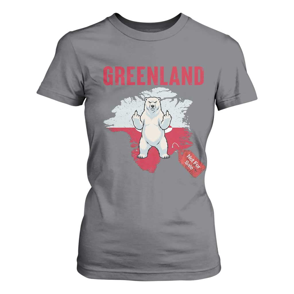 Greenland Is Not For Sale T Shirt For Women Support Greenlander Gift TS12 Charcoal Print Your Wear