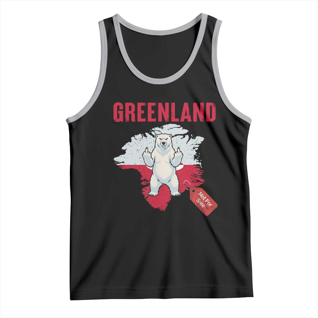 Greenland Is Not For Sale Tank Top Support Greenlander Gift TS12 Black Athletic Heather Print Your Wear