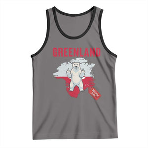 Greenland Is Not For Sale Tank Top Support Greenlander Gift TS12 Deep Heather Black Print Your Wear