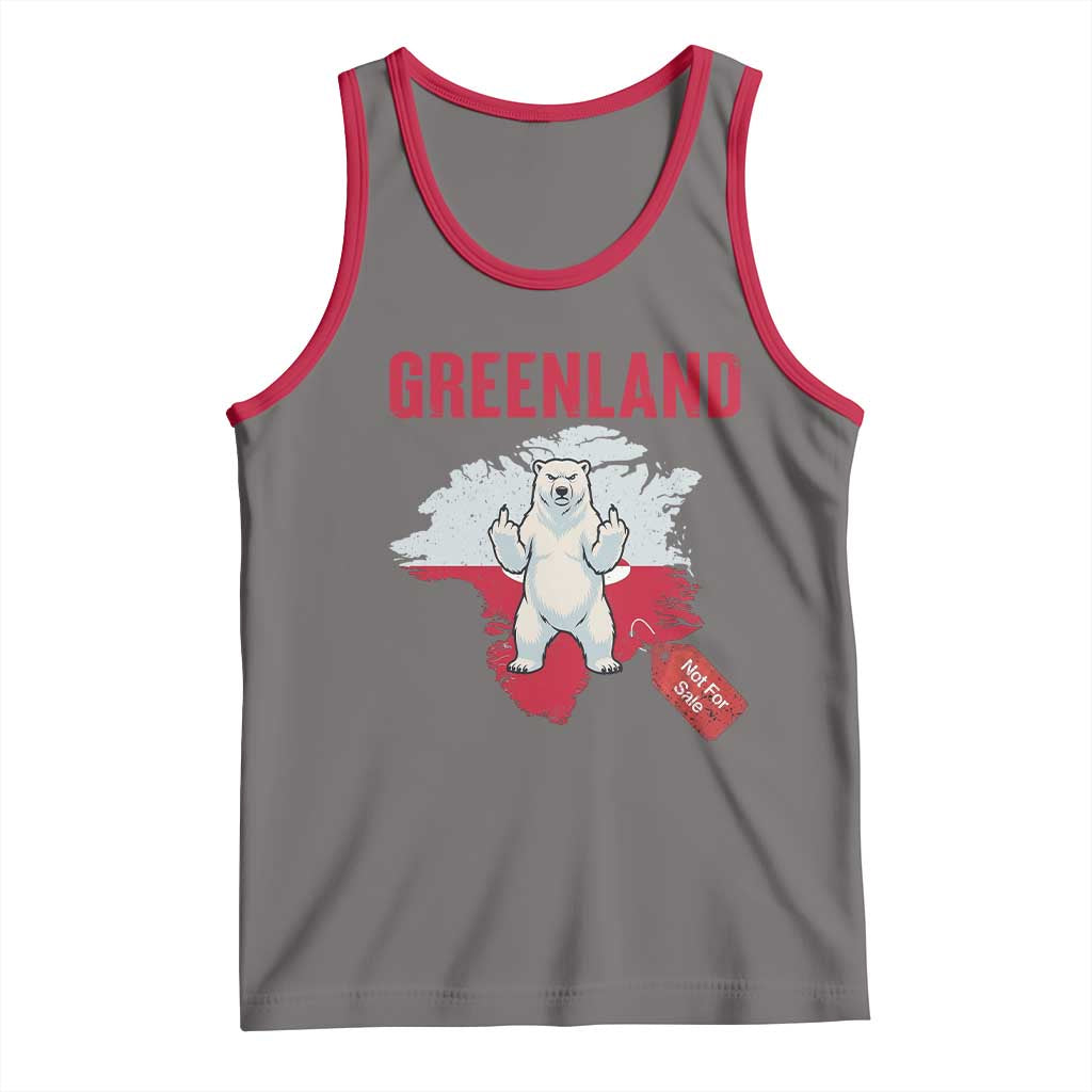 Greenland Is Not For Sale Tank Top Support Greenlander Gift TS12 Deep Heather Red Print Your Wear