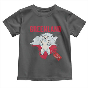 Greenland Is Not For Sale Toddler T Shirt Support Greenlander Gift TS12 Dark Heather Print Your Wear