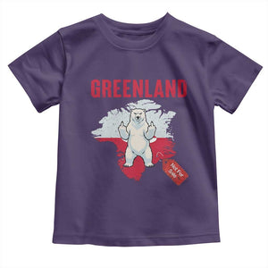 Greenland Is Not For Sale Toddler T Shirt Support Greenlander Gift TS12 Purple Print Your Wear