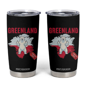 Greenland Is Not For Sale Tumbler Cup Support Greenlander Gift TS12 Black Print Your Wear