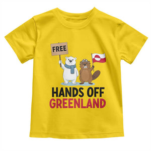 Funny Polar Bear Political Protest Toddler T Shirt Hands Off Greenland TS12 Daisy Print Your Wear